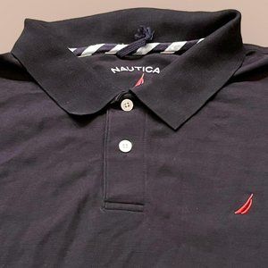 NAUTICA 100% COTTON COLLARED SHIRT (XL)